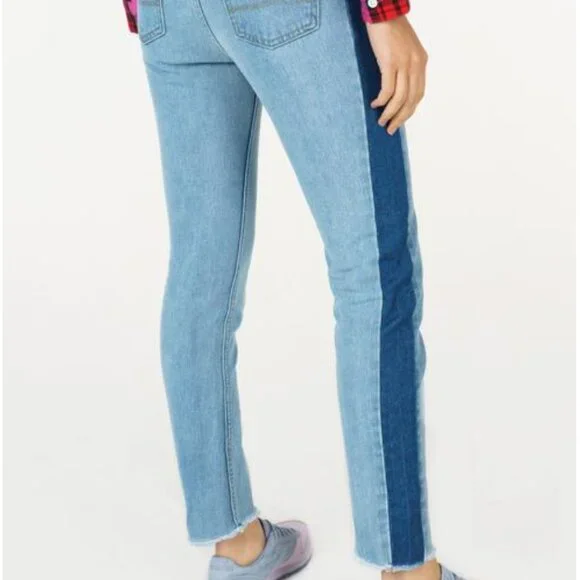 ROXY Cloudy Days Boyfriend Fit Two-Tone Jeans Like New ✨ - Picture 15 of 16